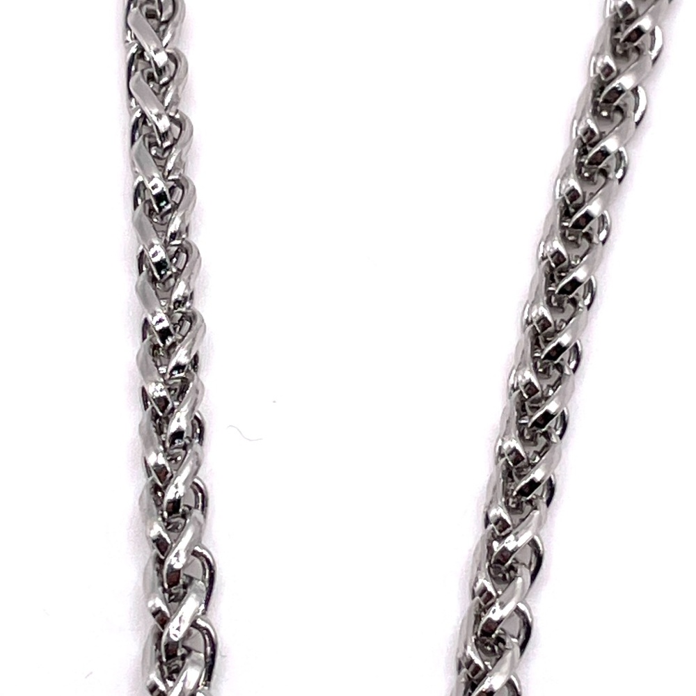 Two Tone Solid Chunky Heart Two Sided Pendant Nec… - image 6